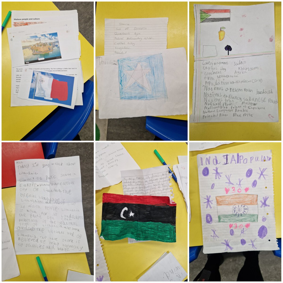 I was so engaged throughout P3s solo talks that I forgot to take pictures of the children! Instead, here is some of the work that they used to help them with their presentations. I was very impressed with the standard of talks and look forward to hearing the last few tomorrow