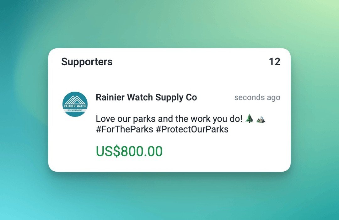 MtRainierWatch's tweet photo. putting some money where my mouth (and heart is)... #ForTheParks https://t.co/qztzcyrefT