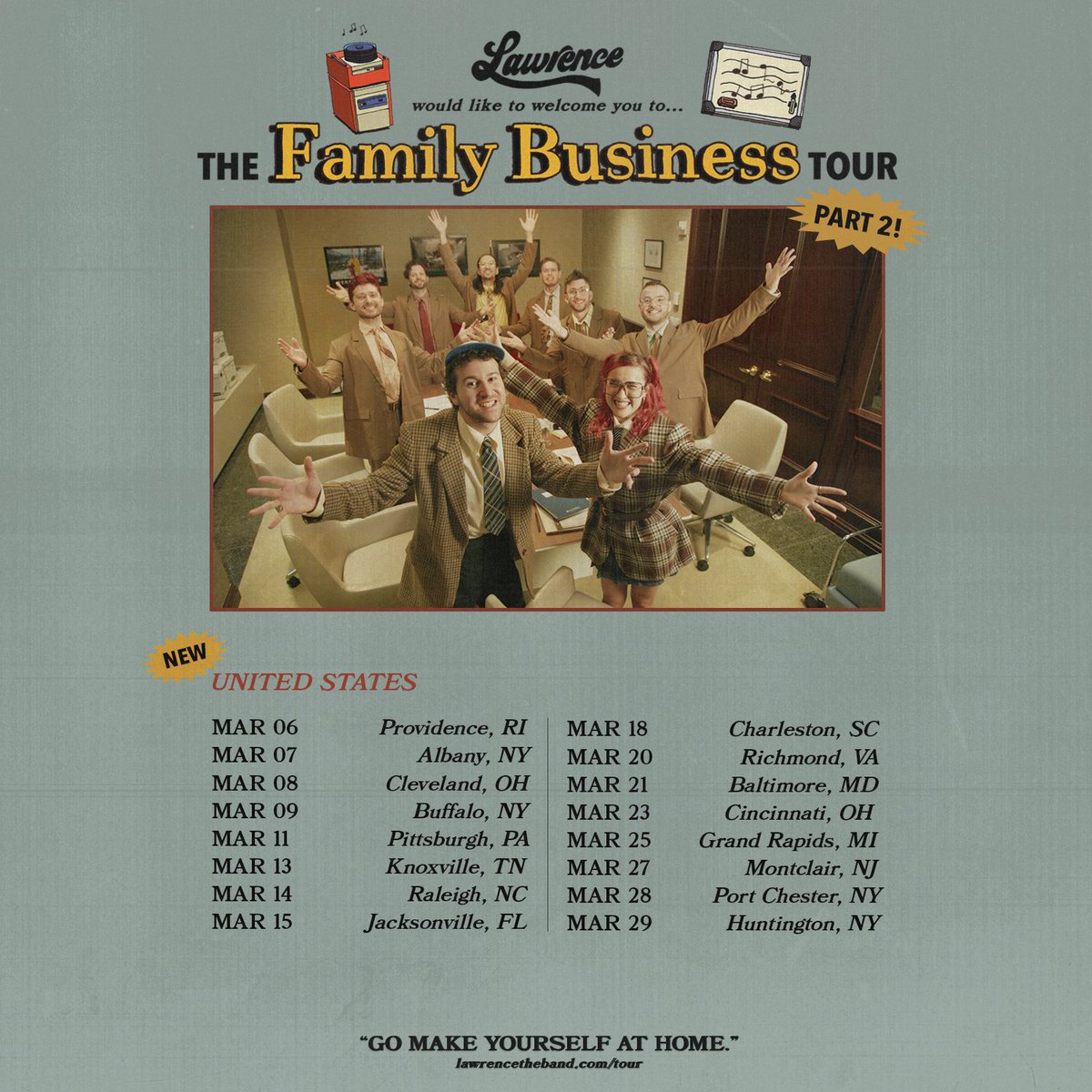 NOW ANNOUNCING NEW U.S. TOUR DATES!!!!! pre-sale live tomorrow 10am local time