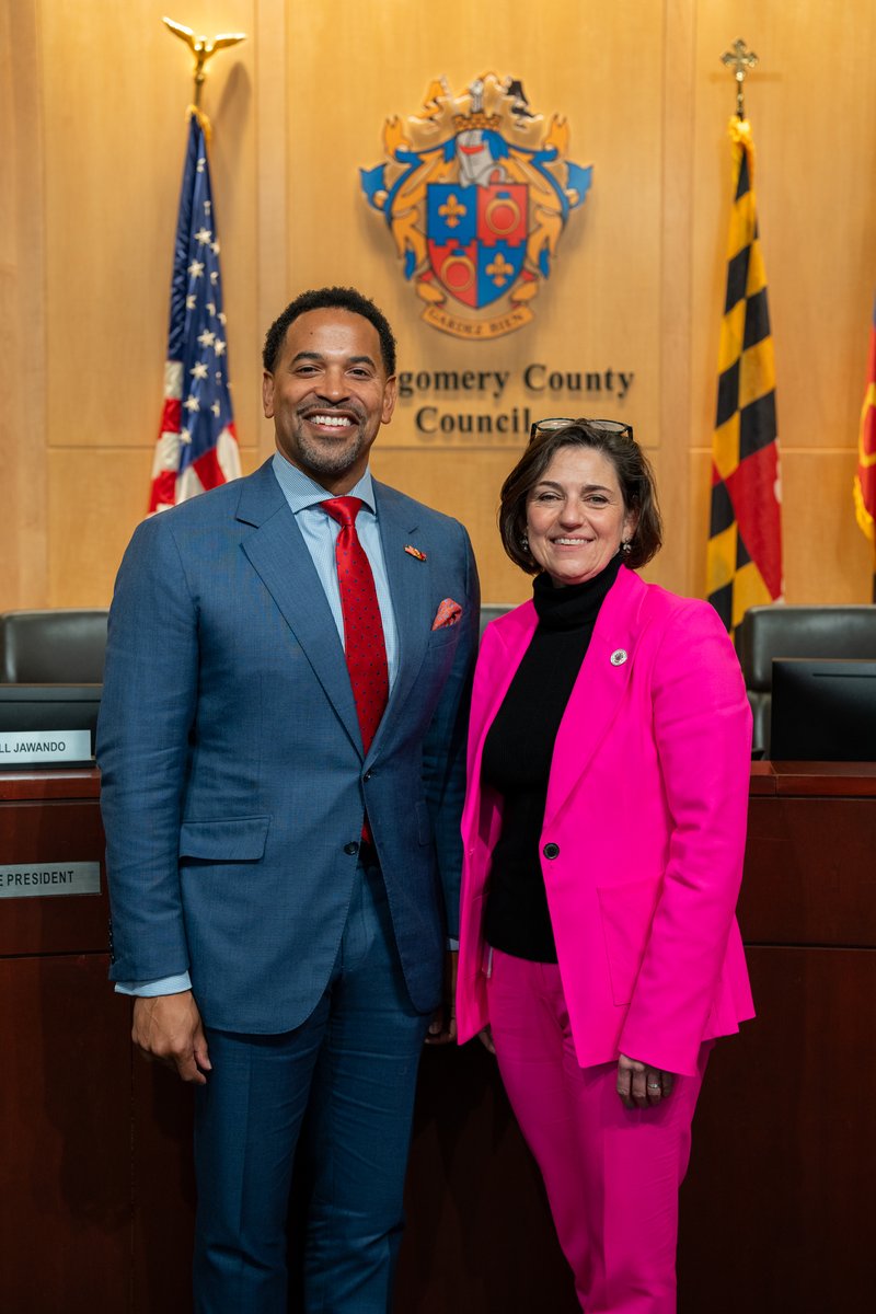 cmkatestewart's tweet photo. It is an honor to be elected by my colleagues as the President of the Montgomery County Council. Thank you for all of the support! Congratulations to @willjawando for being elected as the Vice President of the Council. https://t.co/Pc72qmHJKW