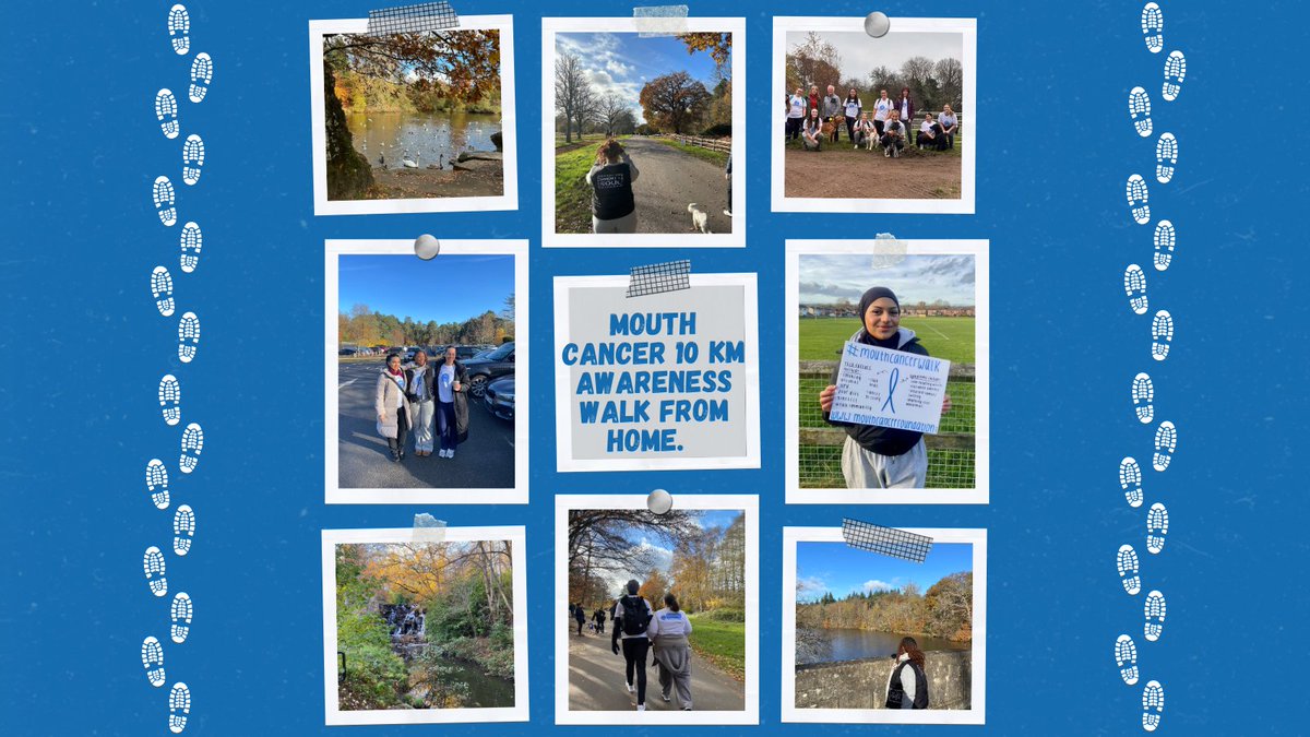 MouthCancerMCF's tweet photo. See what some of the walkers have been doing over the last weekend of the Mouth Cancer 10 KM Awareness Walk from Home.
#walkfromhome ##mouthcancerawarenessmonth https://t.co/16NeBA49GS