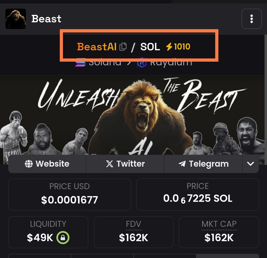 1010x boost 

You know who rule this meta will be $BEAST 

9nCEhmGRqZwrjffVyESezzAMepnGTiaWGJJkWEbj8QEf