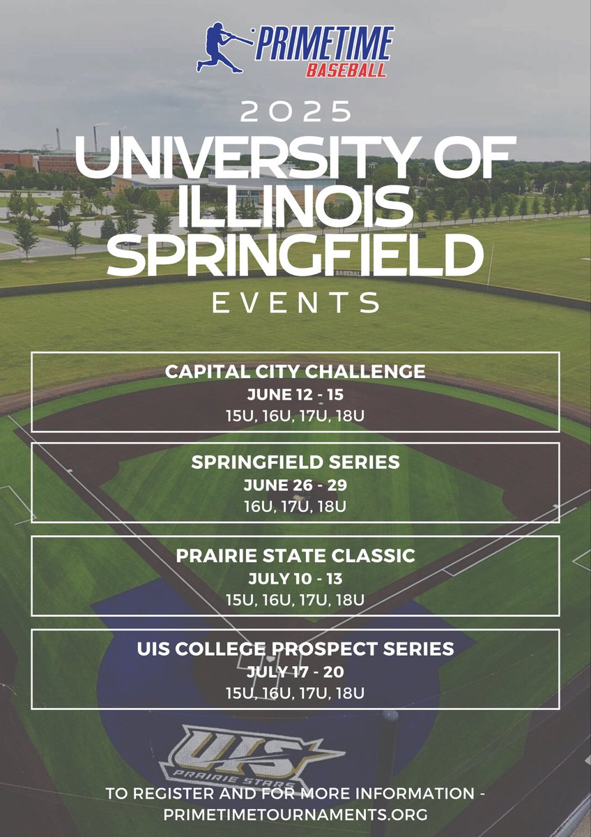 𝐔𝐧𝐢𝐯𝐞𝐫𝐬𝐢𝐭𝐲 𝐨𝐟 𝐈𝐥𝐥𝐢𝐧𝐨𝐢𝐬 𝐒𝐩𝐫𝐢𝐧𝐠𝐟𝐢𝐞𝐥𝐝 - 𝟐𝟎𝟐𝟓 𝐄𝐯𝐞𝐧𝐭𝐬

To register and for more information⬇️

🔗: primetimetournaments.org/2024-2025-high…