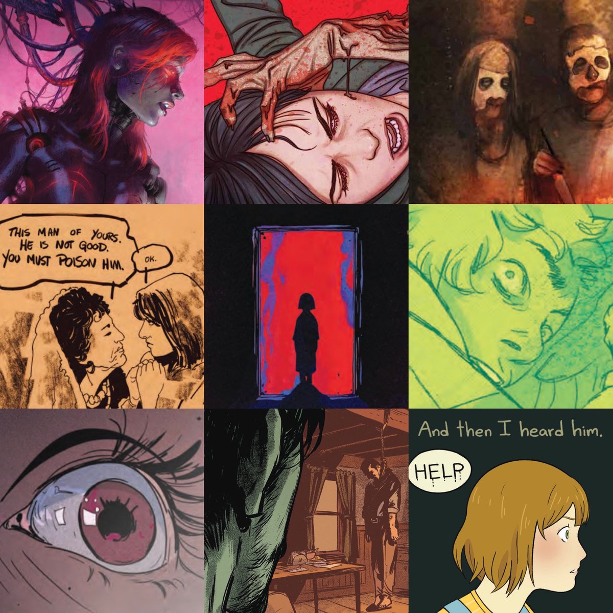 Bryce Carlson (@brycercarlson) on Twitter photo A little post-Thanksgiving chaos this week in HELLO DARKNESS #5 from <a href="/boomstudios/">BOOM! Studios</a>. 💀
<a href="/JamesTheFourth/">James Tynion IV</a> <a href="/pollomuerto/">Miquel Muerto</a> <a href="/andworlddesign/">AndWorld Design</a> <a href="/_SarahGailey/">sg</a> <a href="/sharkberri/">🚫 Rebecca 🚫</a> <a href="/SarahCAndersen/">Sarah Andersen</a> A little post-Thanksgiving chaos this week in HELLO DARKNESS #5 from <a href="/boomstudios/">BOOM! Studios</a>. 💀
<a href="/JamesTheFourth/">James Tynion IV</a> <a href="/pollomuerto/">Miquel Muerto</a> <a href="/andworlddesign/">AndWorld Design</a> <a href="/_SarahGailey/">sg</a> <a href="/sharkberri/">🚫 Rebecca 🚫</a> <a href="/SarahCAndersen/">Sarah Andersen</a>