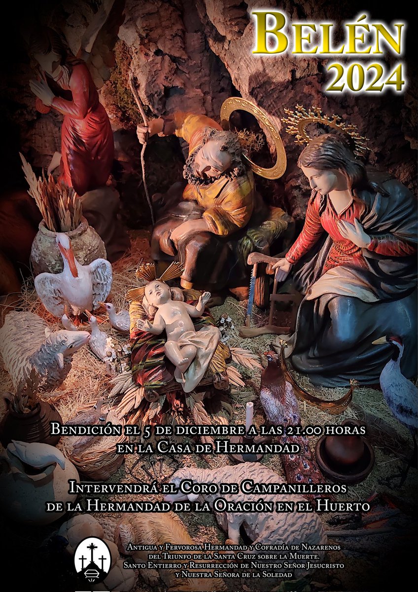 🌠Bendición del Belén|| 
El próximo jueves 5 de diciembre tendrá lugar la bendición del Belén de la Hermandad a las 21 horas en nuestra Casa de Hermandad. Intervendrá el coro de campanilleros de la <a href="/OracionHuertoDH/">Hdad Oración Huerto Dos Hermanas</a>