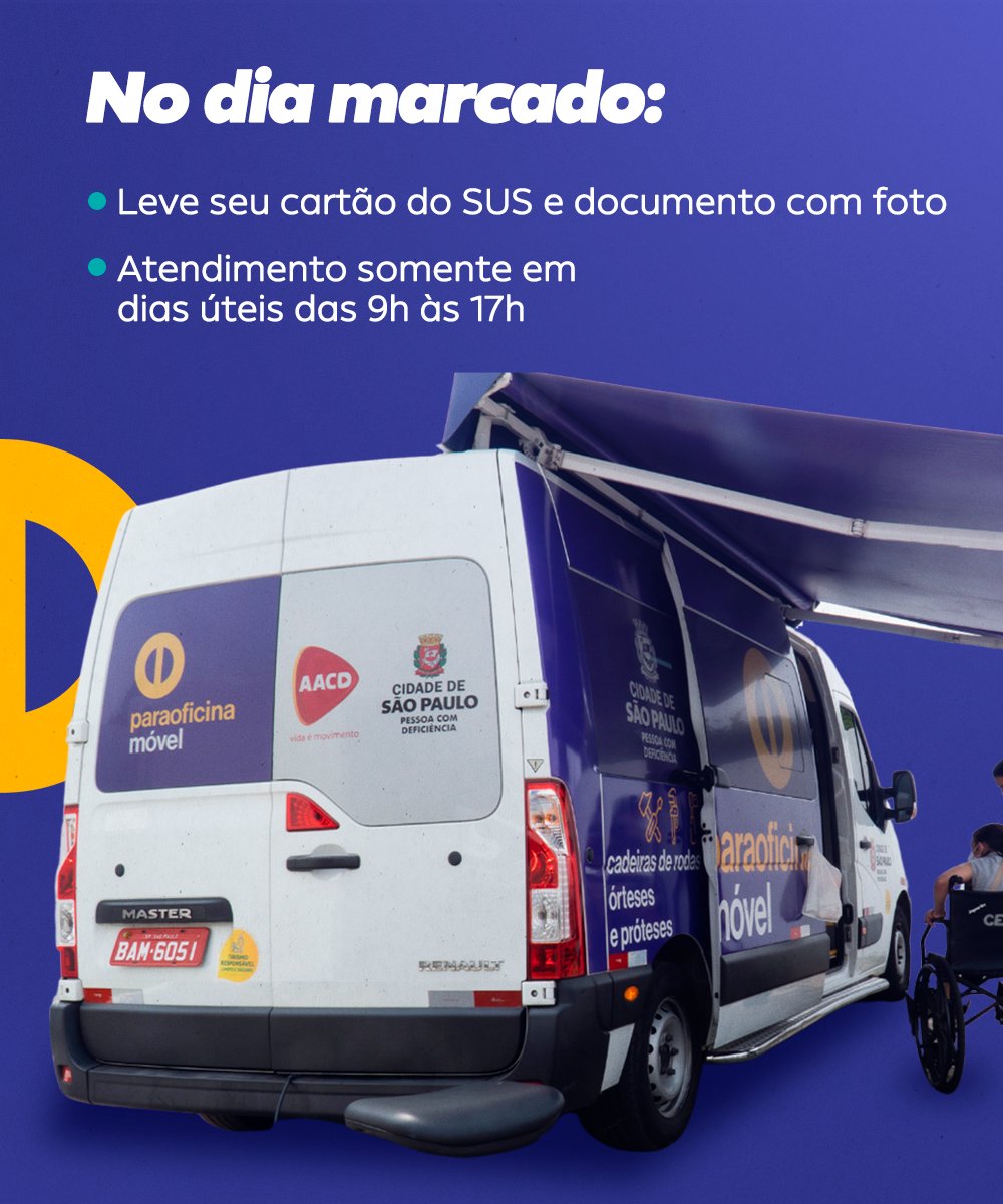prefsp's tweet image. #ParaoficinaMóvel #PrefSP #ReparoGratuito #Acessibilidade #Deficiência #CadeirasDeRodas #Inclusão #PrefeituradeSaoPaulo #SP #SUS #PCD