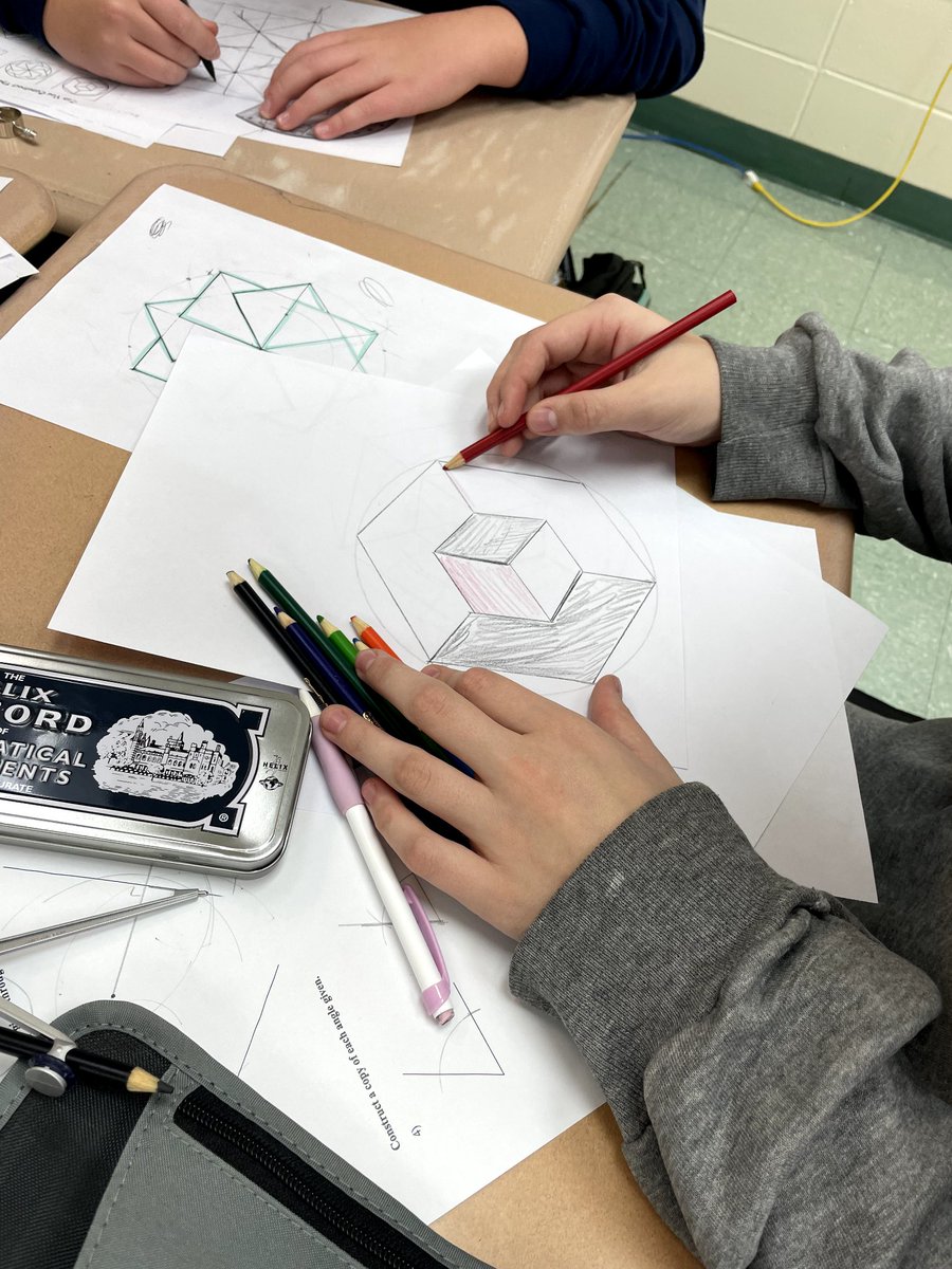 RFH_STEM's tweet image. Honors Geometry Art along with Physics and Chemistry lab activities...welcome back bulldogs and hope everyone had a wonderful Thanksgiving! @RFH_Regional