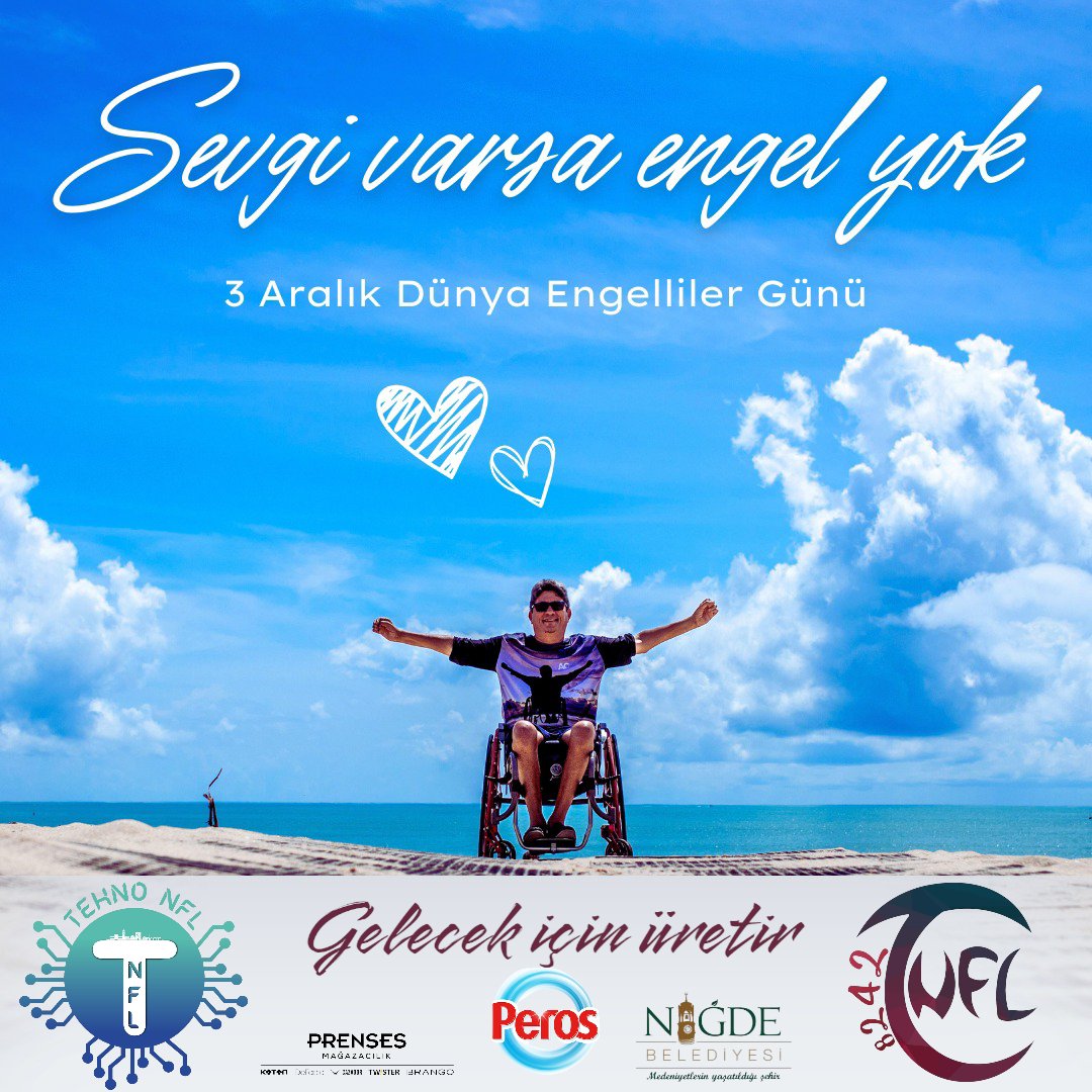 🇹🇷Sevgi, dayanışma ve empati ile engelsiz bir yaşamı hep birlikte inşa edeceğiz. 3 Aralık Dünya Engelliler Günü Kutlu Olsun!
🇺🇸We will build a barrier-free life together with love, solidarity and empathy. Happy December 3rd International Day of Persons with Disabilities!