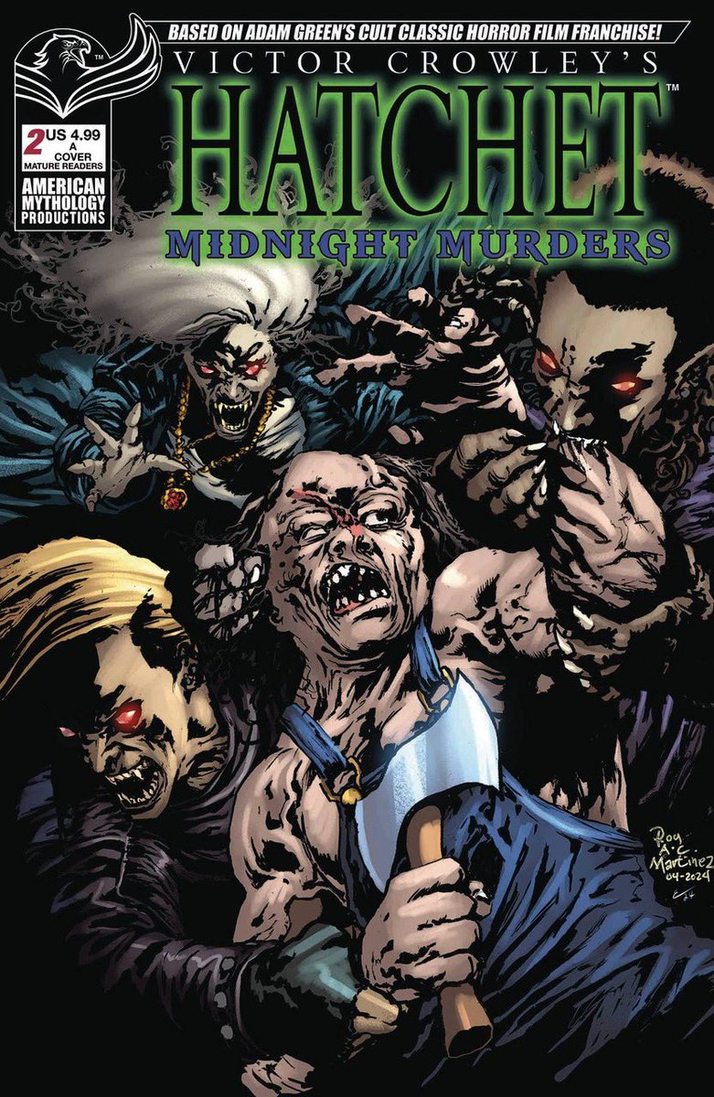HATCHET: MIDNIGHT MURDERS #2 is now available on ArieScope.com! The 2nd issue in this new 3-part series from @americanmytho is available in 4 different covers - but order soon as the ArieScope store is going to be closing next week and not re-opening until April 2025!
