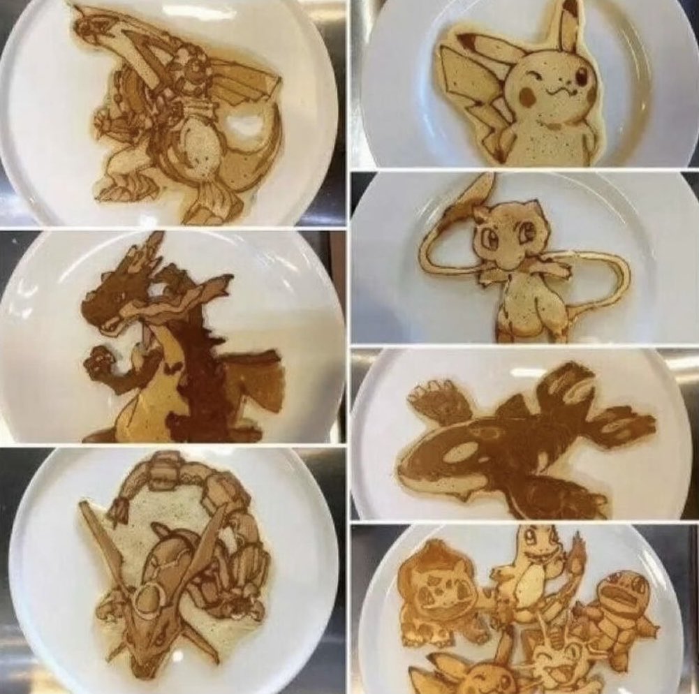 Pokémon pancake art !