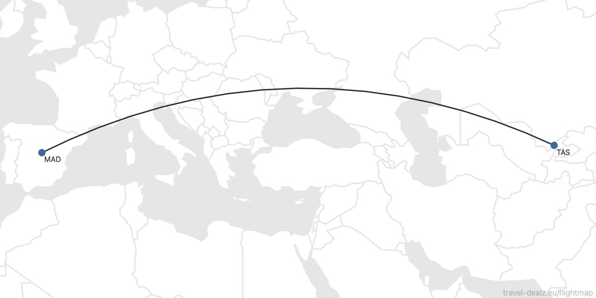 madairportnews's tweet photo. 🔊Uzbekistan Airways anuncia una nueva ruta entre Tashkent y Madrid:

▫️ 1 vuelo por semana
▫️ Con B788
▫️ A partir del 31 de marzo https://t.co/bkRcqzrOAi