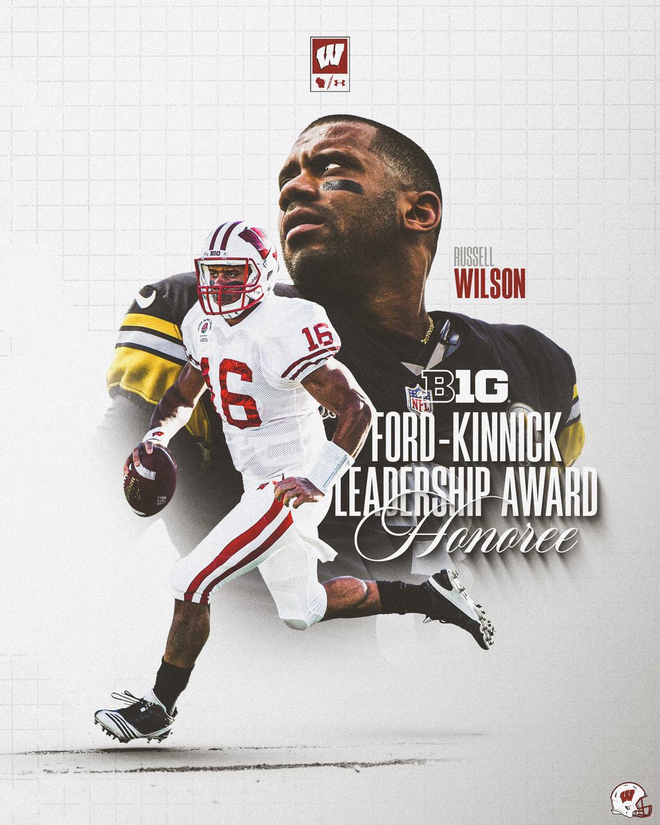 BadgerFootball's tweet photo. making a difference off the field 🙌

Russell Wilson is the 𝟐𝟎𝟐𝟒 𝐅𝐨𝐫𝐝-𝐊𝐢𝐧𝐧𝐢𝐜𝐤 𝐋𝐞𝐚𝐝𝐞𝐫𝐬𝐡𝐢𝐩 𝐀𝐰𝐚𝐫𝐝 recipient! https://t.co/VdP3SOP1HJ