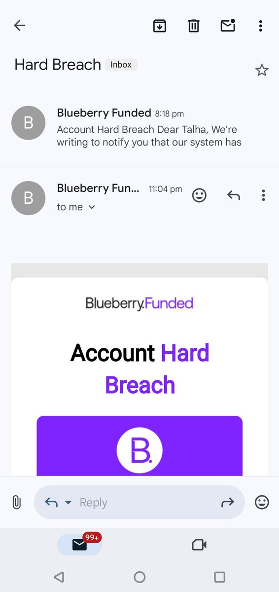 Talhaboss92's tweet photo. Big risks always punish harder
Lost both accounts after getting 6 payouts
Thanks for the opportunity @BlueberryFunded 🙏 https://t.co/kWvxN014Hp