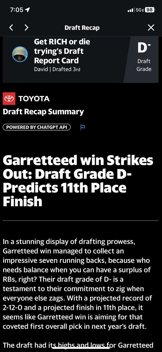 GetThaD's tweet image. Yahoo predictions vs reality