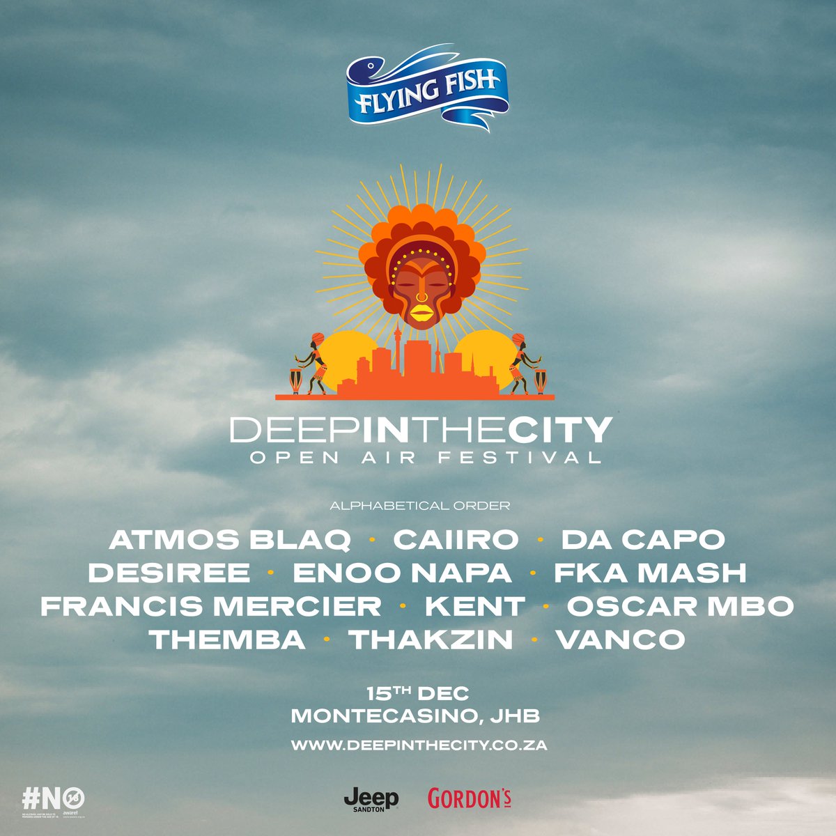 deep_inthecity's tweet image. Johannesburg, here’s your lineup for #DeepInTheCity Open Air Festival looks like. Join us on the 15th of December at Montecasino.

Tickets are available on: deepinthecity.co.za