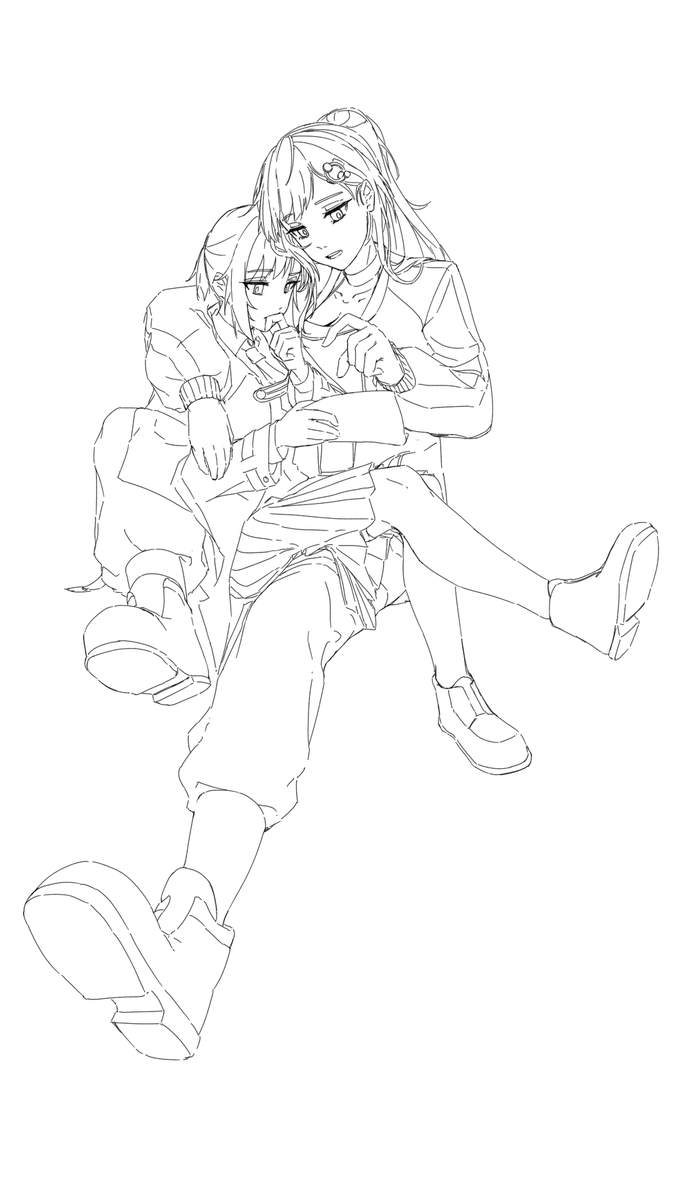 Reaper &amp; Detective 

#rkgk #callillust #ameliaRT #amemori