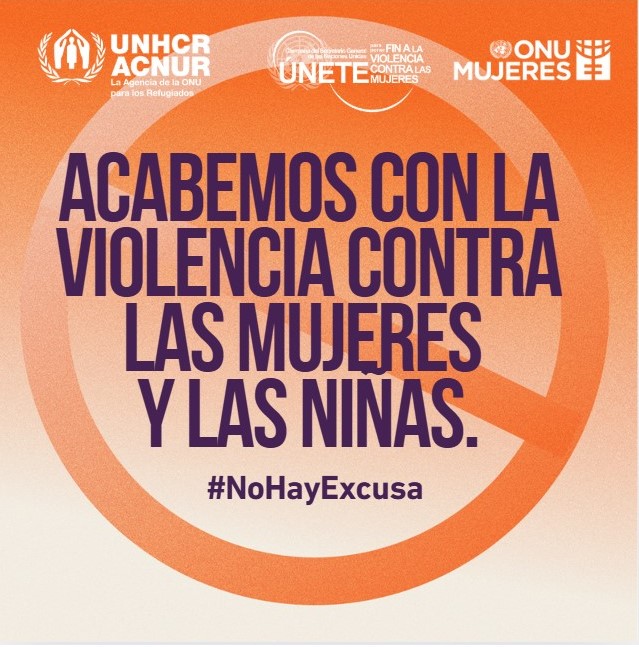 ACNURGuate's tweet photo. ¡Acabemos con la violencia contra las mujeres las niñas!
#NoHayExcusa
#16DiasDeActivismo 
#UNETE 
#ActúaYa https://t.co/dXDoe0G35D