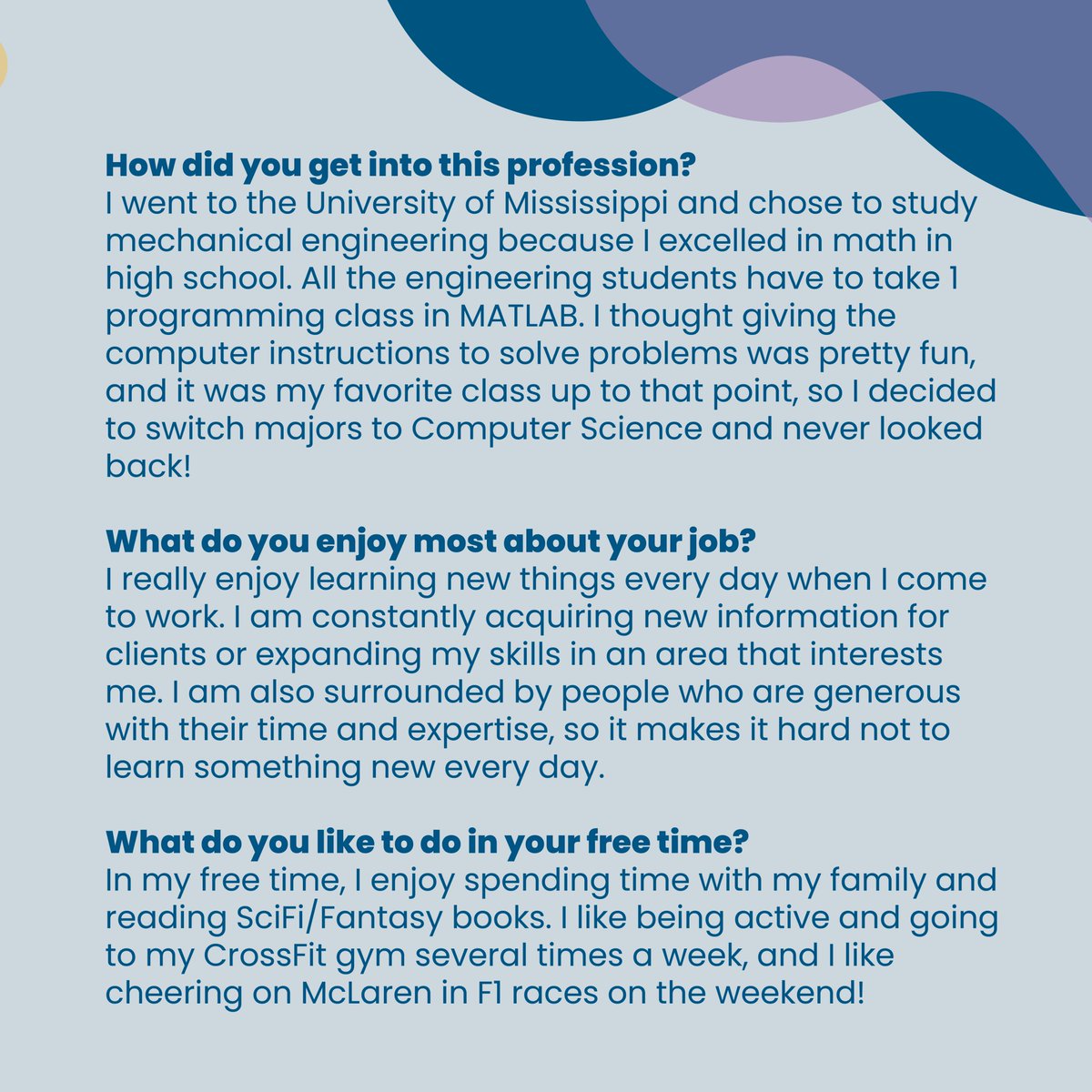 Meet Bennett Valentine, a consultant in the Dallas office 👋 

Learn more about his journey to becoming a consultant, his interests, and what he enjoys most about his job below.