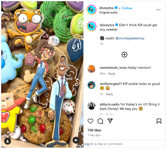 Disney TVA on Instagram is respecting Hailey's On It! for a first time? Good job, Disney TVA.

#HaileysOnIt #SaveHaileysOnIt #RenewHaileysOnIt