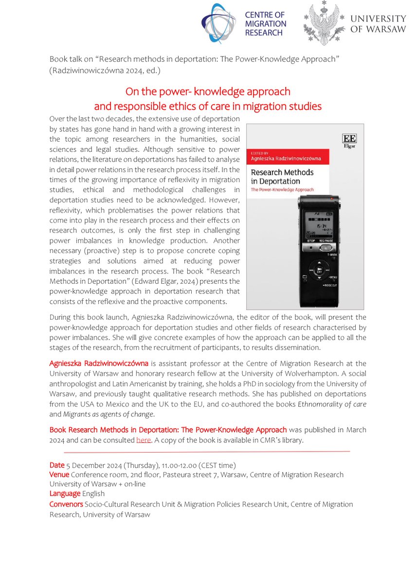 AgRadziwinowicz's tweet image. I will be presenting the power-knowledge approach this Thursday at @CMR_Warsaw (11:00-12:00 CEST)