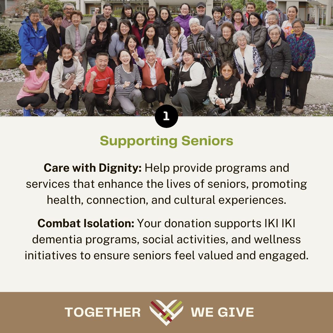 NikkeiPlace's tweet photo. Why should you donate to #NikkeiTogether TODAY on #GivingTuesdayCA? When we #GiveTogether we thrive ❤️👉https://t.co/vIoHWTcDd9
.
#GiveForSeniors #GiveForCulture #yourimpactmatters https://t.co/oe2LILCGeS