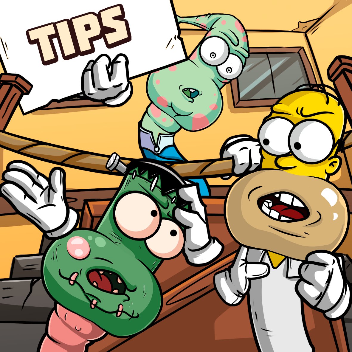 wormfare's tweet image. 5 Quick Tips for Winning Tournaments:

Choose the best worm from your collection; 🐛
Pump up his skill to the max; 💪
Drink coffee or strong tea; ☕️
Tape your eyelids to your forehead; 👀
Concentrate as much as possible and hit the green line. 🎯

After these 5 points, 30 tons…