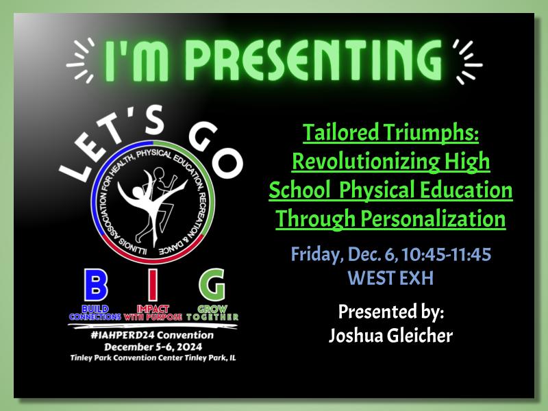 Come learn with me Friday 10:45 at #IAHPERD24 #physed <a href="/IAHPERD/">IAHPERD Illinois Assoc for Health, PE, Rec & Dance</a>