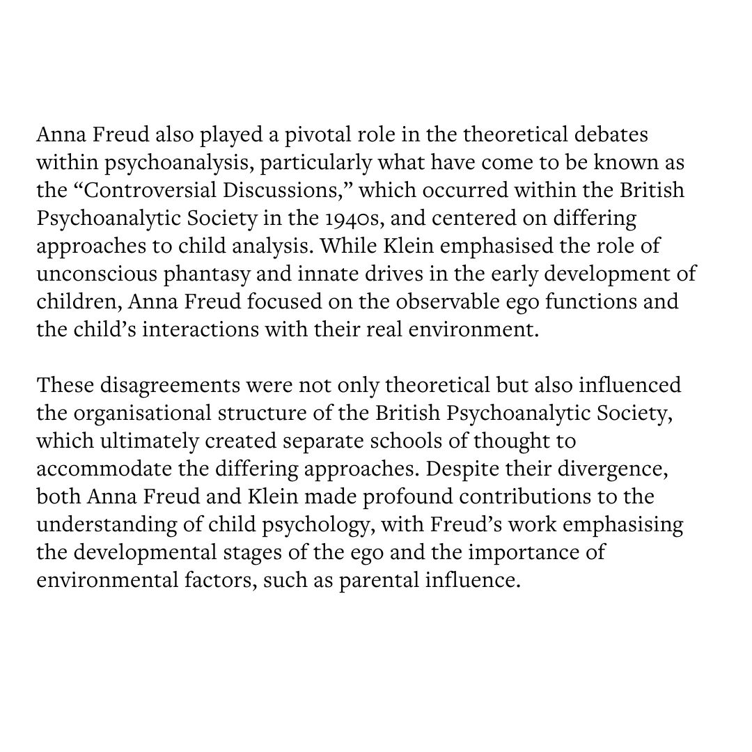🎂 Happy 129th Birthday to Anna Freud, born on this day in 1895.