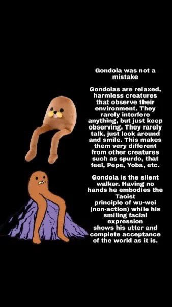 __cousin__'s tweet photo. There is literally the only meme that has real-life cult status outside of Crypto. I challenge someone else to prove me wrong about this. #Gondola is THE cult meme. @GondolaCTO 

0xd43fba1f38d9b306aeef9d78ad177d51ef802b46

$mog #cult #memecoin #x1000 $pepe https://t.co/TdD8Cnh14J