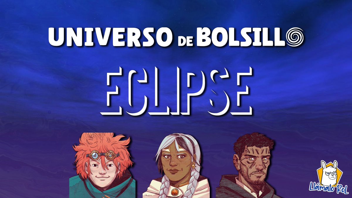 YA QUEDA POCO!!!
Volvemos a lo de rolear en directo!!!!! a las 20:30 jugamos ECLIPSE ,una aventura para Universo de Bolsillo que construimos sobre la marcha.
Nos vemos en twitch a las 20:30 gente!!!