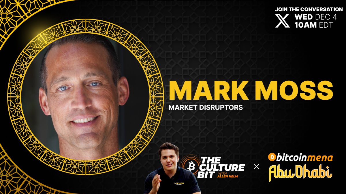 TUNE IN THIS WEDNESDAY 🇦🇪 𝕏 Spaces: #Bitcoin Market Frenzy | Feat. Mark  Moss & Allen Helm RSVP & join the discussion 🗓️👇
