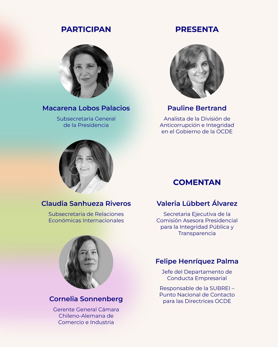 ¡Tenemos una invitación! 📩 El próximo miércoles 11 de diciembre, en el marco de la Semana de la Integridad, realizaremos el lanzamiento de las Recomendaciones de la OCDE sobre Conducta Empresarial Responsable en Lobby.

Inscríbete aquí 🔗 forms.office.com/r/wLRnH4Spts