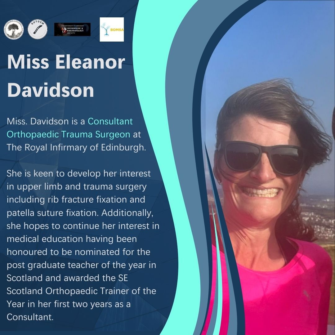 We’re thrilled to welcome Miss Eleanor Davidson for our second talk, focusing on trauma and fracture management. 

🗓 Date: Monday 9th December
⏰ Time: 7pm
📍 Venue: Online (MedAll)

✨ Sign-up here: 

app.medall.org/event-listings…