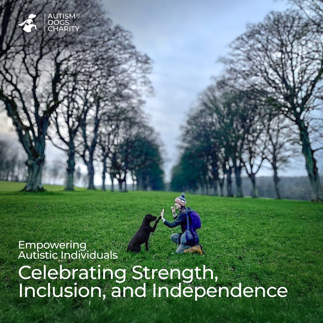 🌍 On #InternationalDayOfPersonsWithDisabilities, we celebrate the incredible resilience of autistic individuals. At Autism Dogs Charity, our assistance dogs empower confidence, independence &amp; inclusion. Together, we break barriers! 🐾💙 #AutismDogs #InclusionMatters #Empowerment
