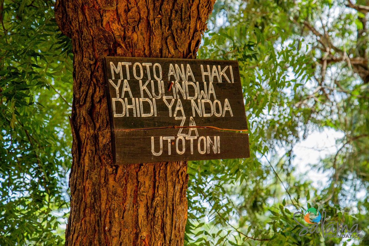 Mtoto ana haki ya kulindwa dhidi ya ndoa zautotoni.Chagua kutokomeza ukatili kwa watoto #EndGBV #TokomezaUkatili #16DaysOfActivism #NoExcuses