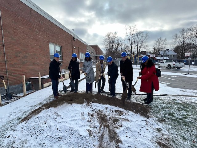 Today, <a href="/IPSSchools/">IPS</a> broke ground at <a href="/GWJulian57/">George W. Julian School 57</a> in Irvington, launching safety, accessibility, and interior upgrades funded by the $410M Rebuilding Stronger Referendum.