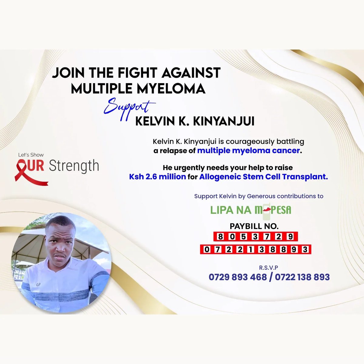 Let us come together and support our brother <a href="/kelvin_kibathi/">Dr. Kelvin Kibathi</a> as he raises funds for medical treatment. Details below! God bless each one as you give!