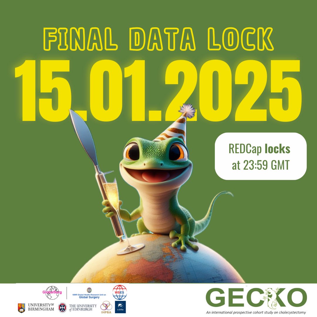 All over the 🌍 &amp; for &gt;1 year, we have been working together!

Huge congratulations to everyone for all the hard work - it's your dedication that's driving this study's success.

The FINAL DEADLINE for data lock is approaching!

Let's finish strong and make this impact count 💪