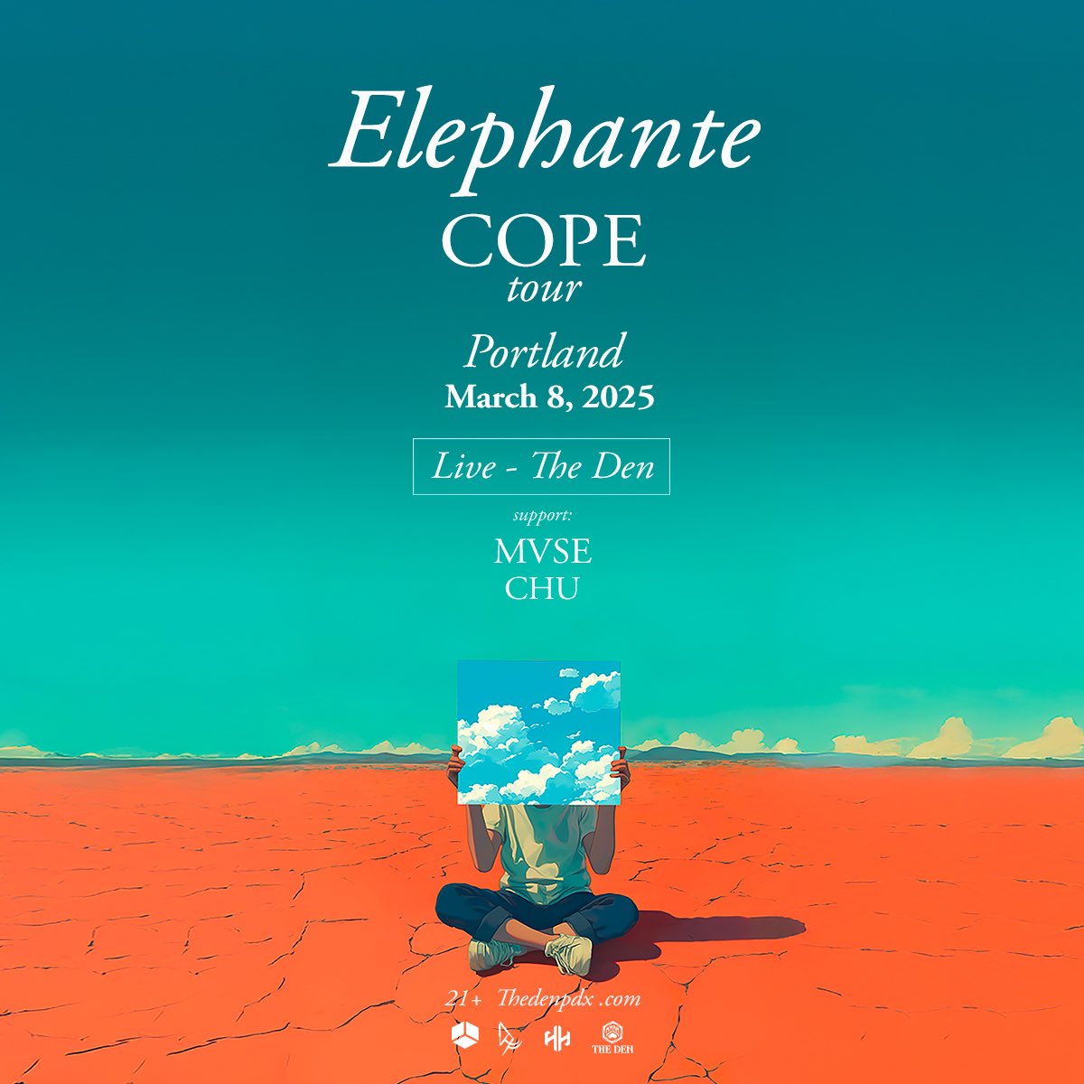 Excited to be joining Elephante on the SEATTLE + PORTLAND stops of the COPE tour!

Gonna be such a fun time see you guys there. Shoutout to <a href="/iamtheELEPHANTE/">elephante</a> for bringing me along 💫