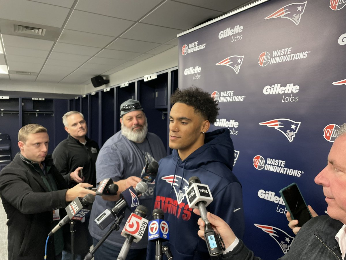 _AndrewCallahan's tweet photo. #Patriots CB Christian Gonzalez on what making the Pro Bowl would mean: “I mean, if it ain't this year, I'm gonna get it eventually. So I mean, whenever the time comes, I'll be blessed and happy to be a part of it.” https://t.co/R1XtOLf6zo