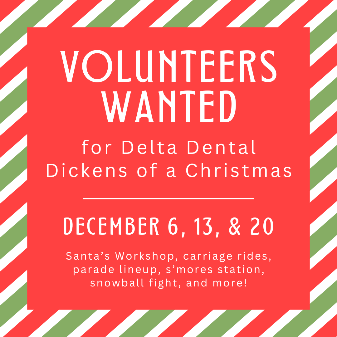 We’re on the lookout for awesome volunteers for Delta Dental Dickens of a Christmas on December 6, 13, and 20! 🎄🤶 Help us with Santa's Workshop, s'mores, and more!
Sign up ➡️ dri.ivolunteer.com/dickens_2024