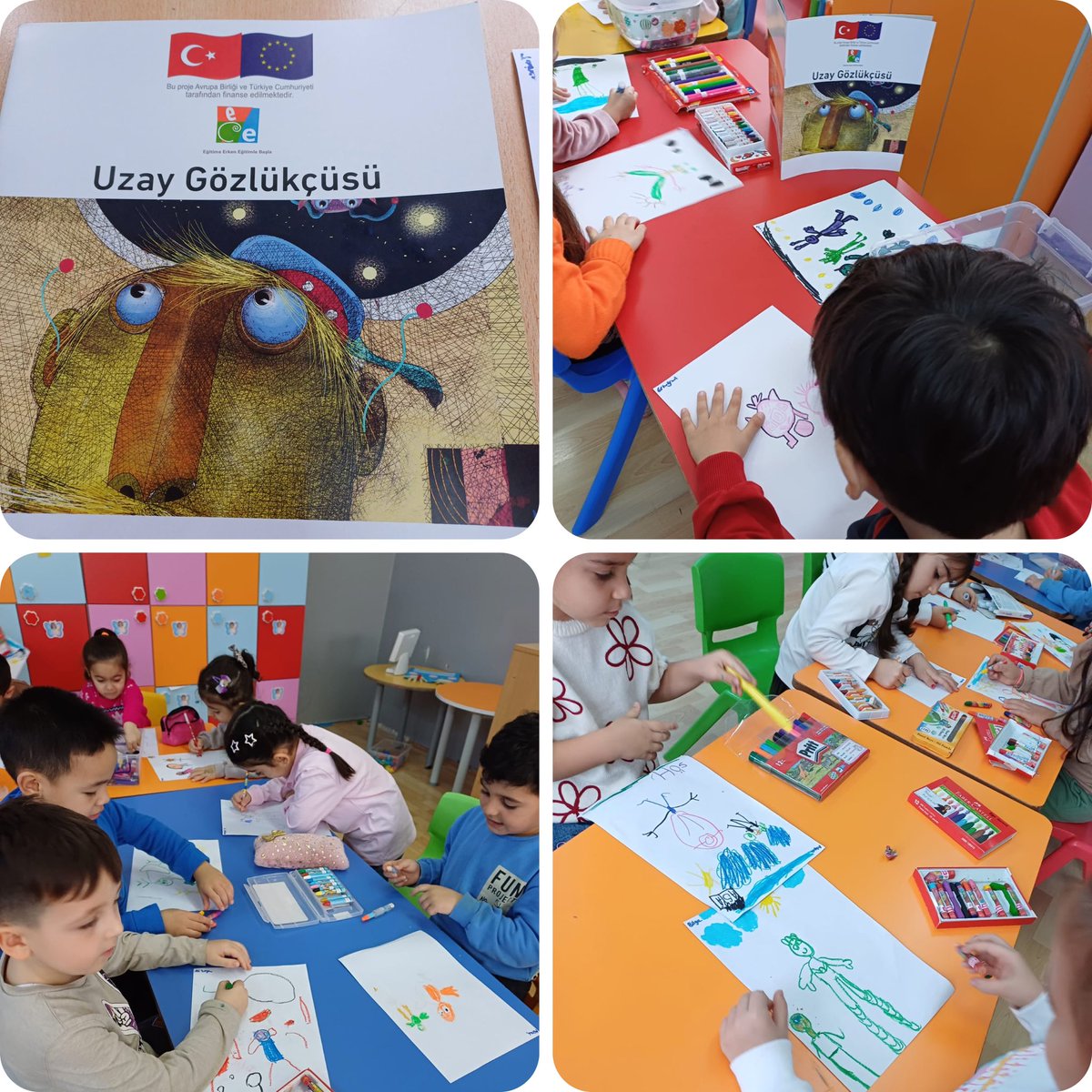 Dilimizin Zenginlikleri projesi kapsamında Uzay Gözlükçüsü isimli hikayemizi anlattık ve çocuklardan resimlemelerini istedik 🌸
<a href="/Tuzlamem/">Tuzla İlçe Milli Eğitim Müdürlüğü</a> #dilimizinzenginlikleriproje