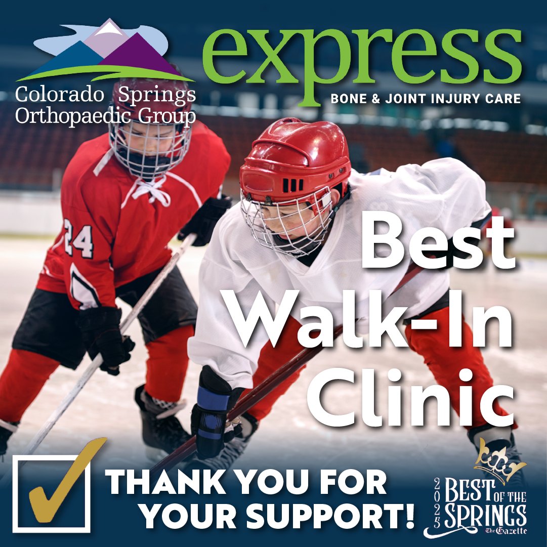 csorthopaedics's tweet photo. 📣 It's time to vote! CSOG is honored to be nominated in The Gazette’s Best of the Springs for:
✨ Best Orthopedic Practice
✨ Best Medical Practice
✨ Best Physical Therapy
✨ Best Medical Supplies
✨ Best Walk-In Clinic
Vote now through January 13th at https://t.co/DsZYVou239 https://t.co/njRofDSU4E