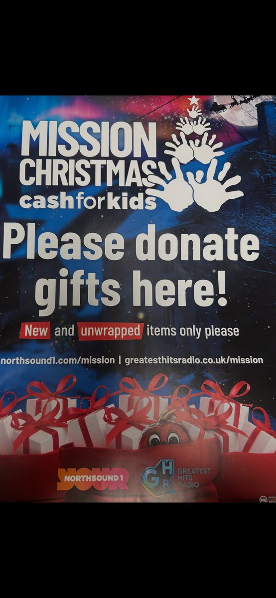 Delighted to be part of mission Christmas cash for kids this year,selected coop stores in Aberdeen are collecting donations and gifts this year look out for the posters and collection tins in our stores 🥰<a href="/ryananderson_81/">Ryan Anderson</a>