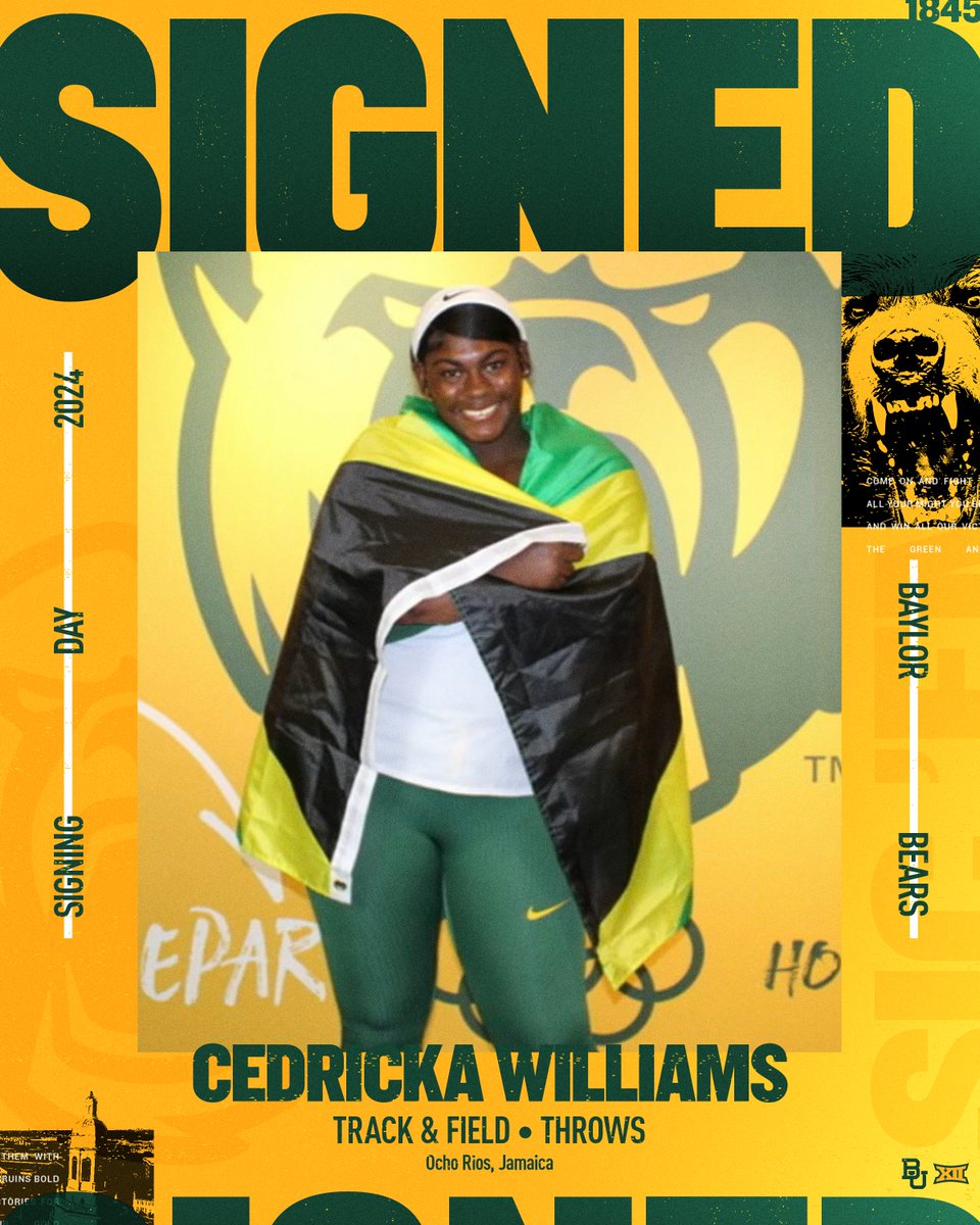 Coming to Waco with a 57.84m PR in the discus throw 🥏😤🔥

Cedricka is a Bear!!! 🐻

#SicEm 🐻