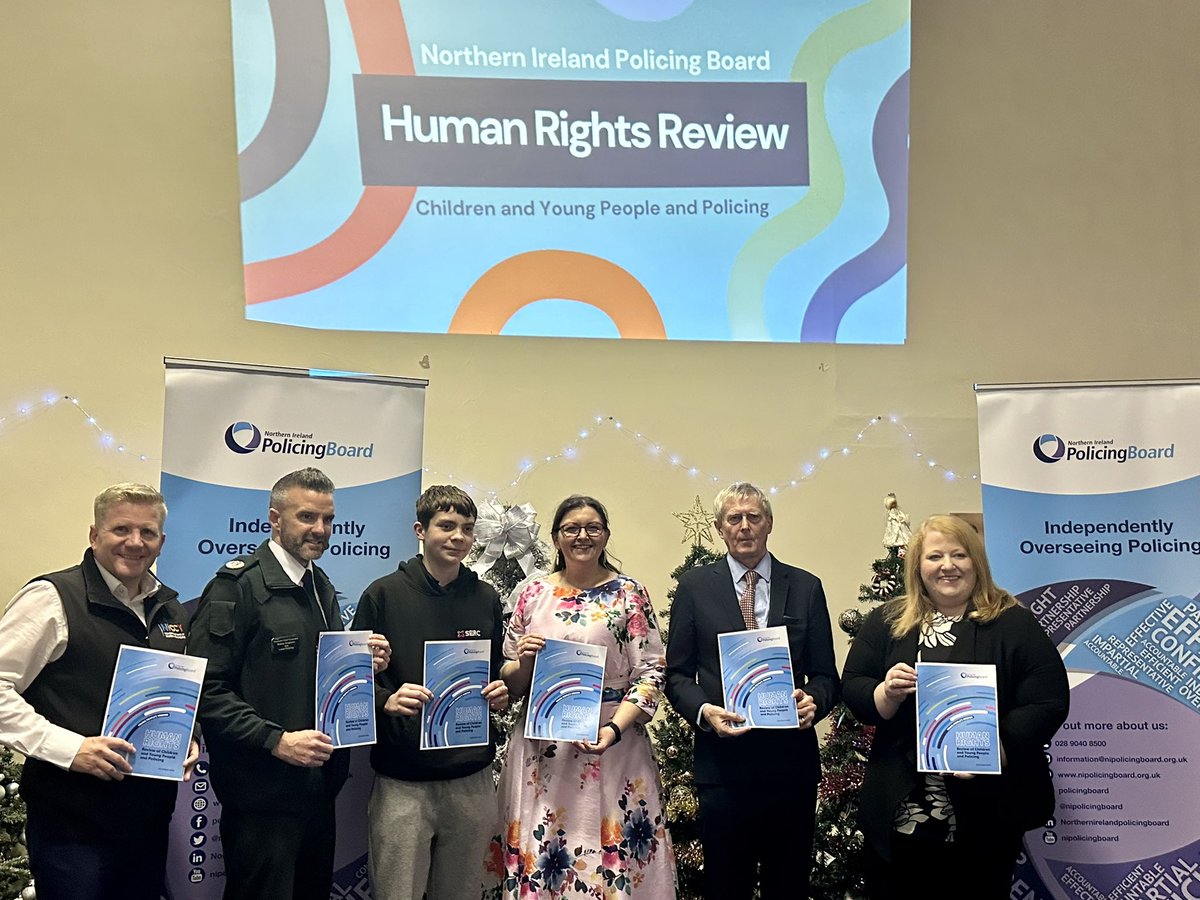 Launching the #HumanRights Review on Policing &amp; Children &amp; Young People. Read the report here:  nipolicingboard.org.uk/publication/hu…
