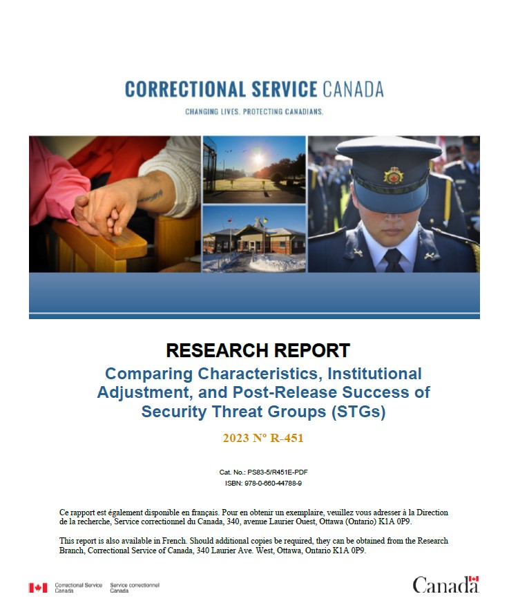 CrimLib's tweet photo. Sometimes finding the right sources comes down to using the right search terms. Interested in gangs and organized crime inside correctional institutions? The term you need is Security Threat Group. Corrections Canada publishes on this topic here: https://t.co/nfeRsnGZBY https://t.co/8Sop9cVUrb