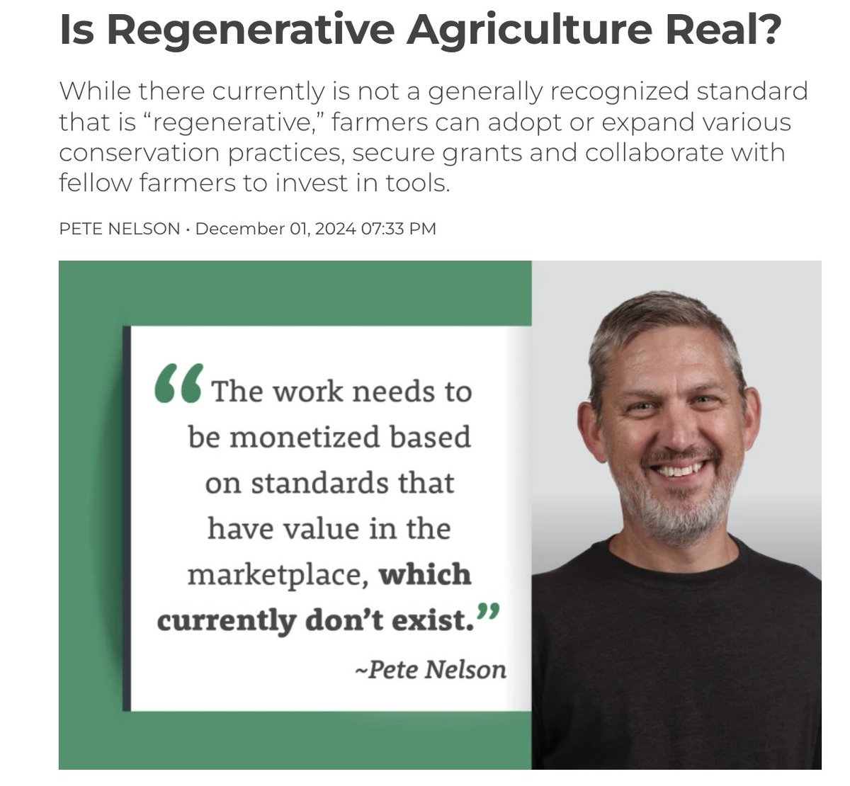 AgLaunch (@aglaunch) on Twitter photo Did you read the latest column by <a href="/AgLaunchPete/">Pete Nelson</a> about the current state of Regenerative Agriculture in <a href="/FarmJournal/">Farm Journal</a> AgWeb? Let us know what you think!
agweb.com/news/business/…
#regenerativeag #regenerativefarming #aginnovation Did you read the latest column by <a href="/AgLaunchPete/">Pete Nelson</a> about the current state of Regenerative Agriculture in <a href="/FarmJournal/">Farm Journal</a> AgWeb? Let us know what you think!
agweb.com/news/business/…
#regenerativeag #regenerativefarming #aginnovation