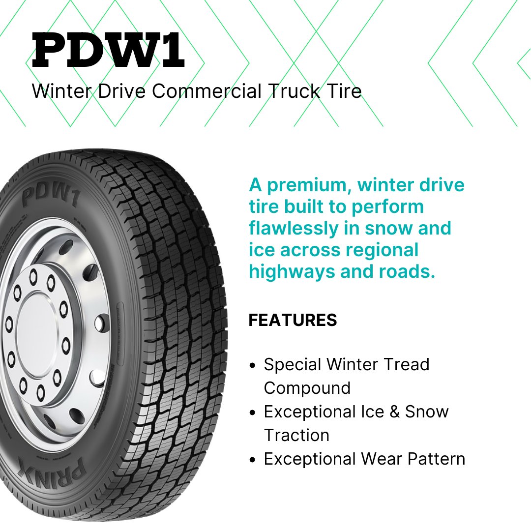 PrinxTiresUSA's tweet image. Conquer the harshest winter roads with confidence! ❄️💪 The PDW1 commercial truck tire is designed for extreme winter conditions.

#prinxtiresusa #practicalperformance #bestvaluetires #tiresafety #trucktires #wintertires