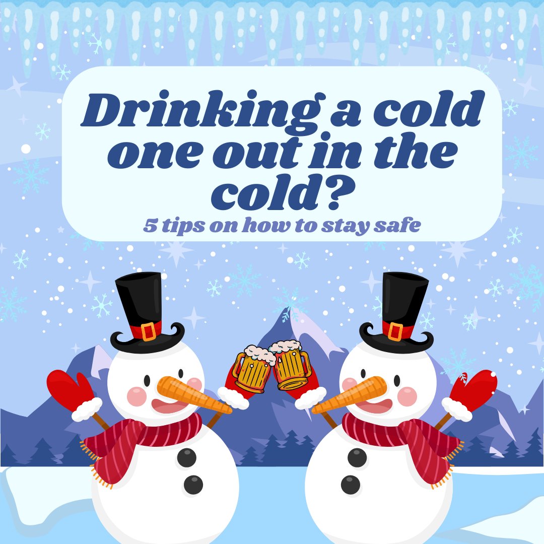 UiucLab's tweet photo. ❄️ Drinking a 'cold one' out in the cold? 🌡️ Read about how alcohol affects your body temperature + some tips on how to stay safe! 🍺 - Part 1

#alcohol #alcoholresearchlab #champaign #urbana #uiuc #universityofillinois https://t.co/vBTzBaNevN